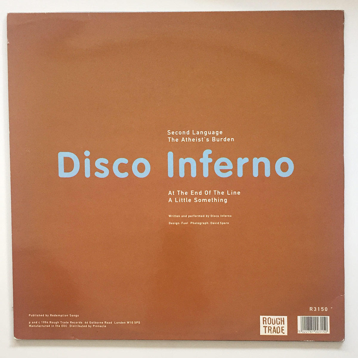 Disco Inferno - Second Language (back)